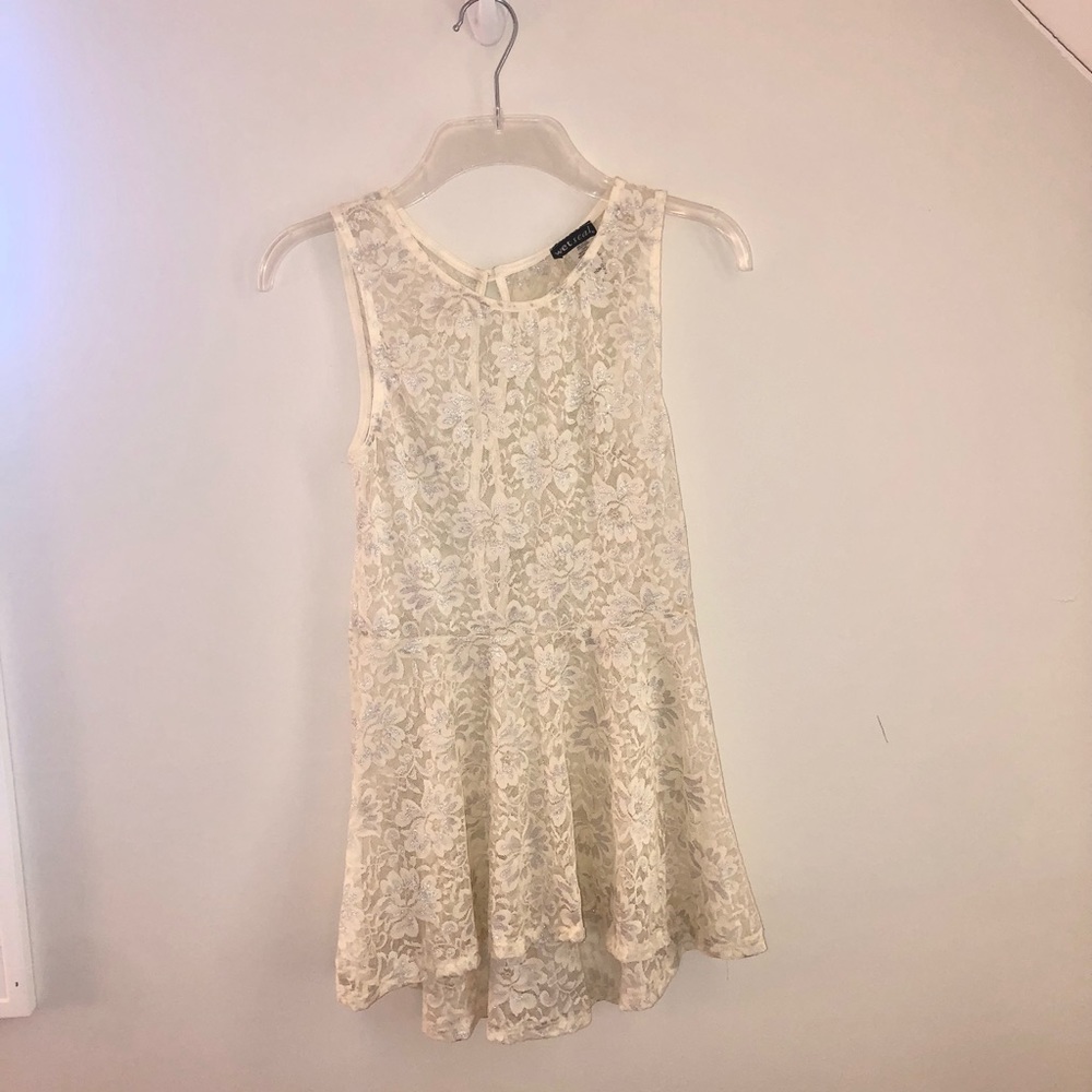 Cream Lace Top